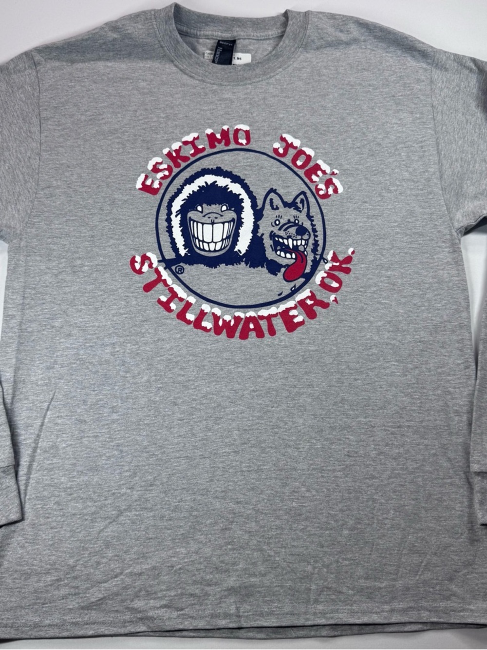 ❌ SOLD ❌ Eskimo Joe's Classic Tee Gray Long Sleeve Men's T-Shirt, Large, NWT
